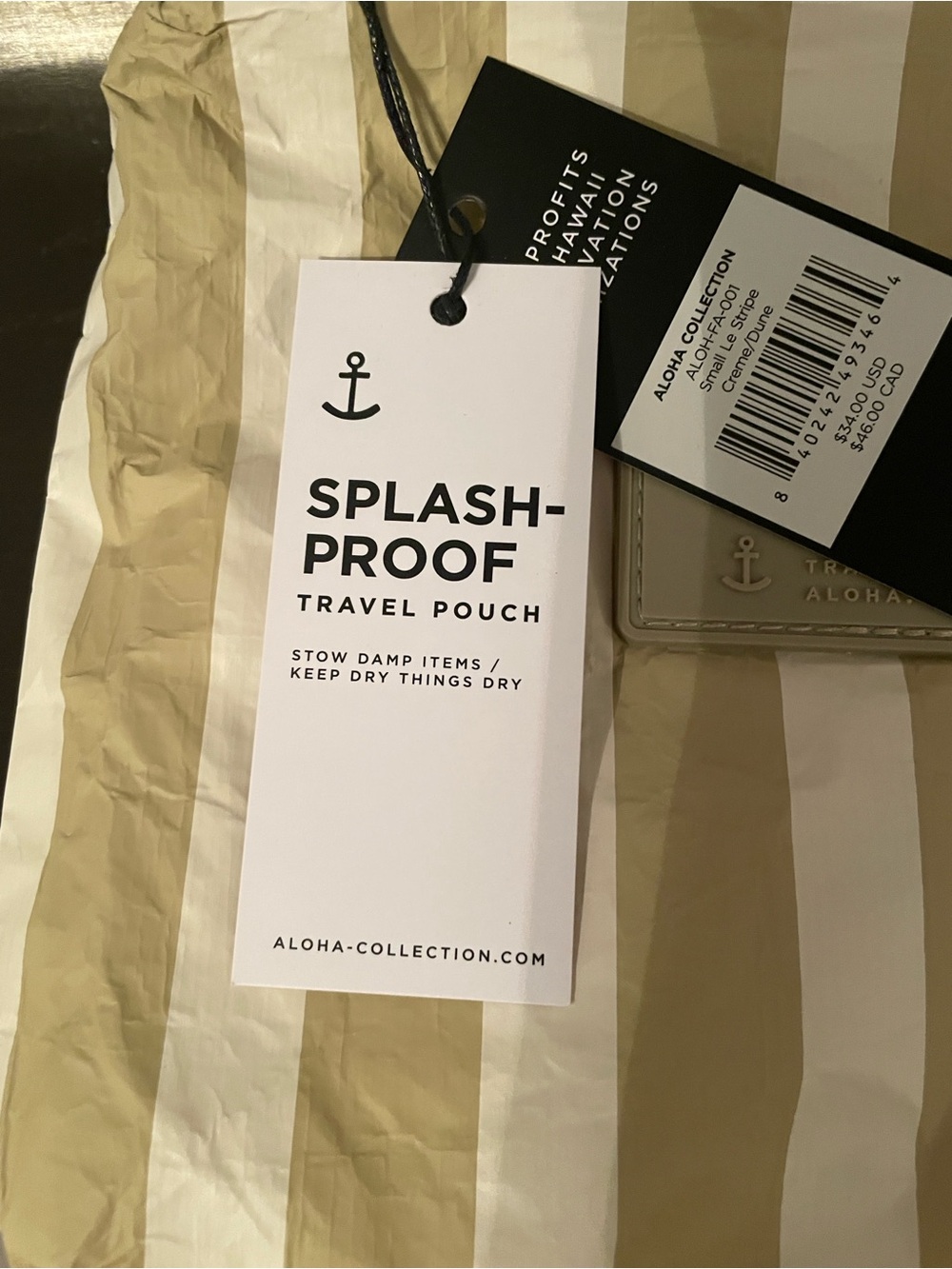 ALOHA Collection  “With Love From Paradise” Splash-Proof Pouch - Picture 4 of 6